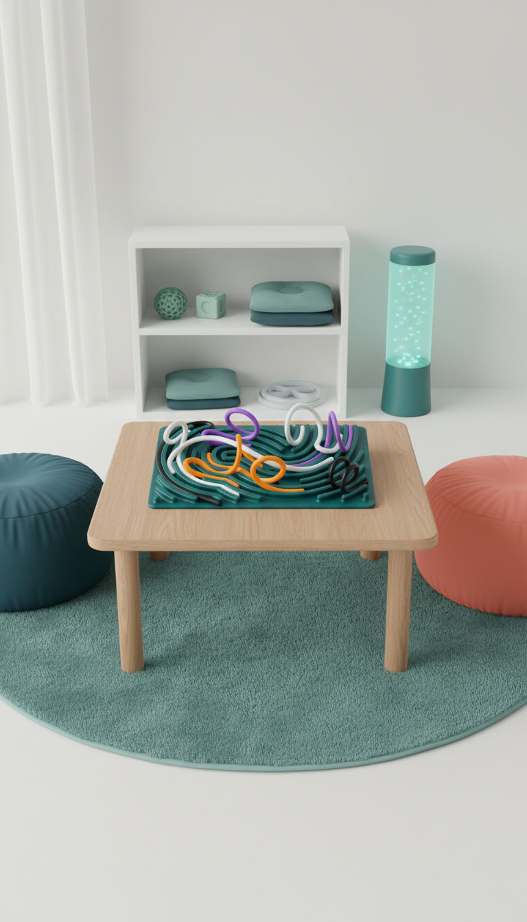 Painel Sensorial de Silicone - Autorregulação e Foco Infantil