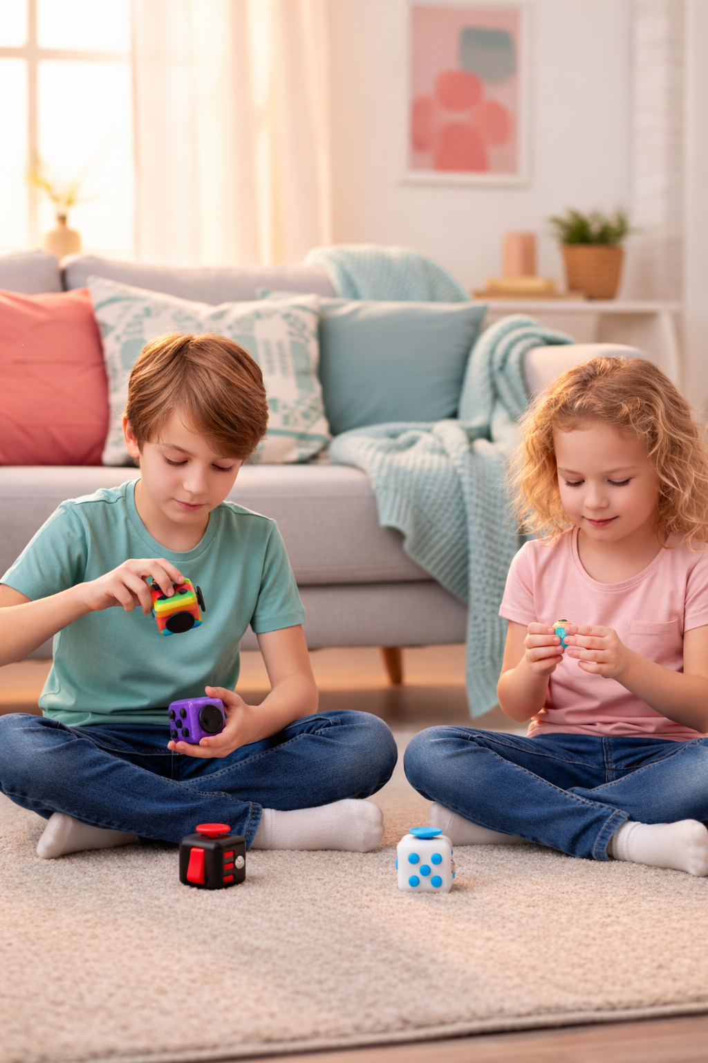 Cubo Fidget Infinito Magnético - Alívio Estresse e Ansiedade