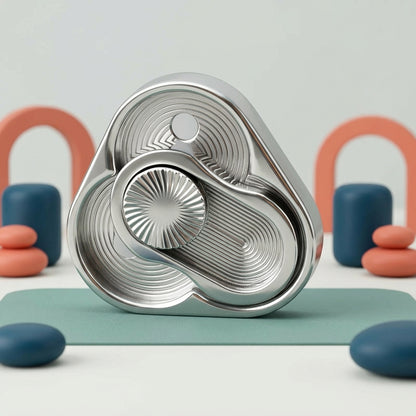 Fidget Spinner Triangular Moeda EDC Incluo - imagem 3