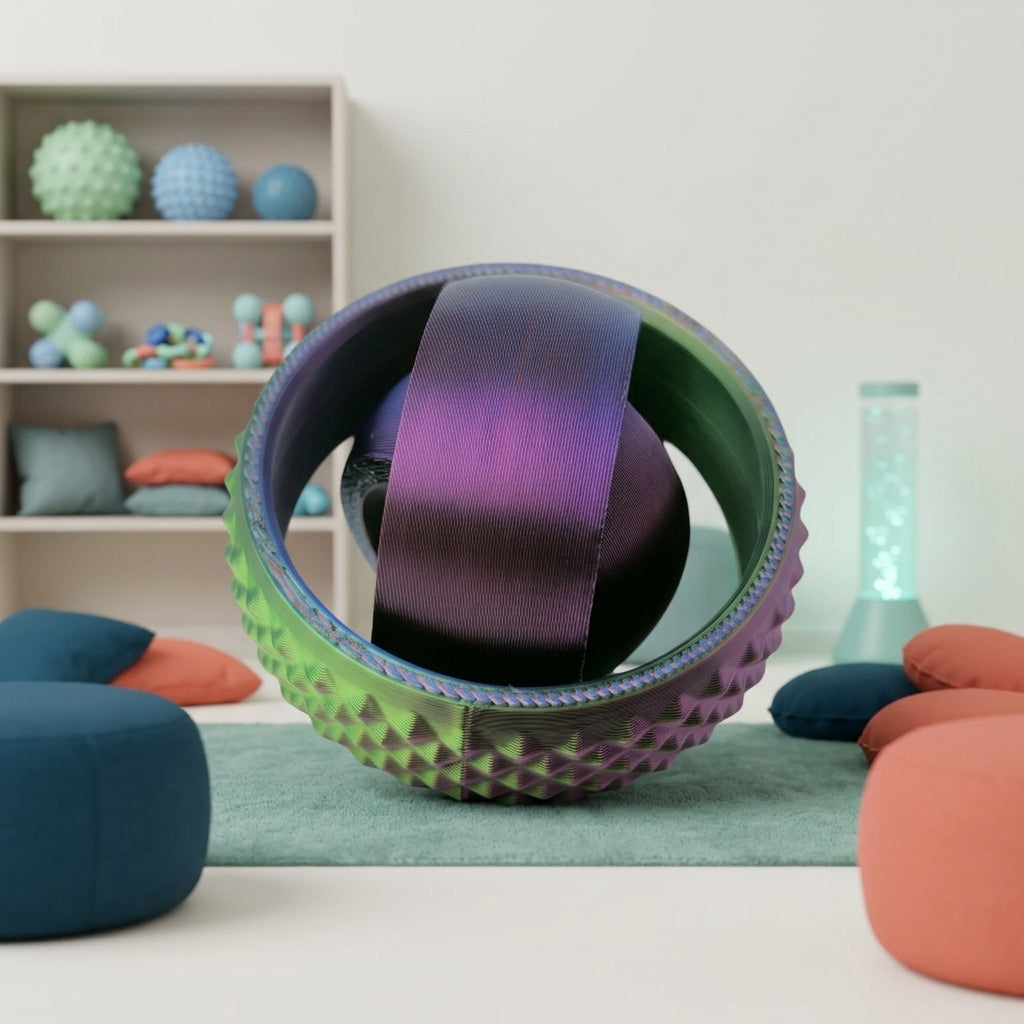 Bola Giroscópio 3D Universal com Rotação por Gravidade