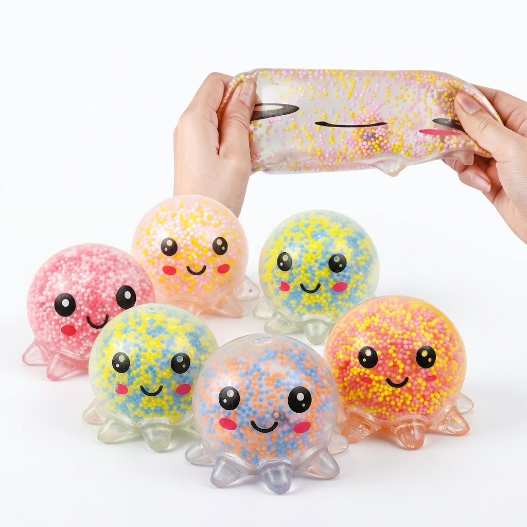Kit Bolas Kawaii Squishy - Brinquedo de Apertar | Incluo