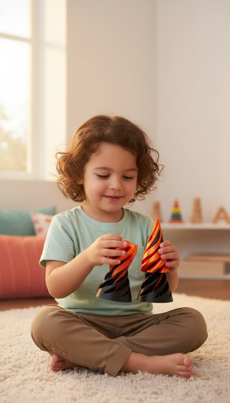 Pirâmide Impossível Fidget Sensorial Alívio Estresse