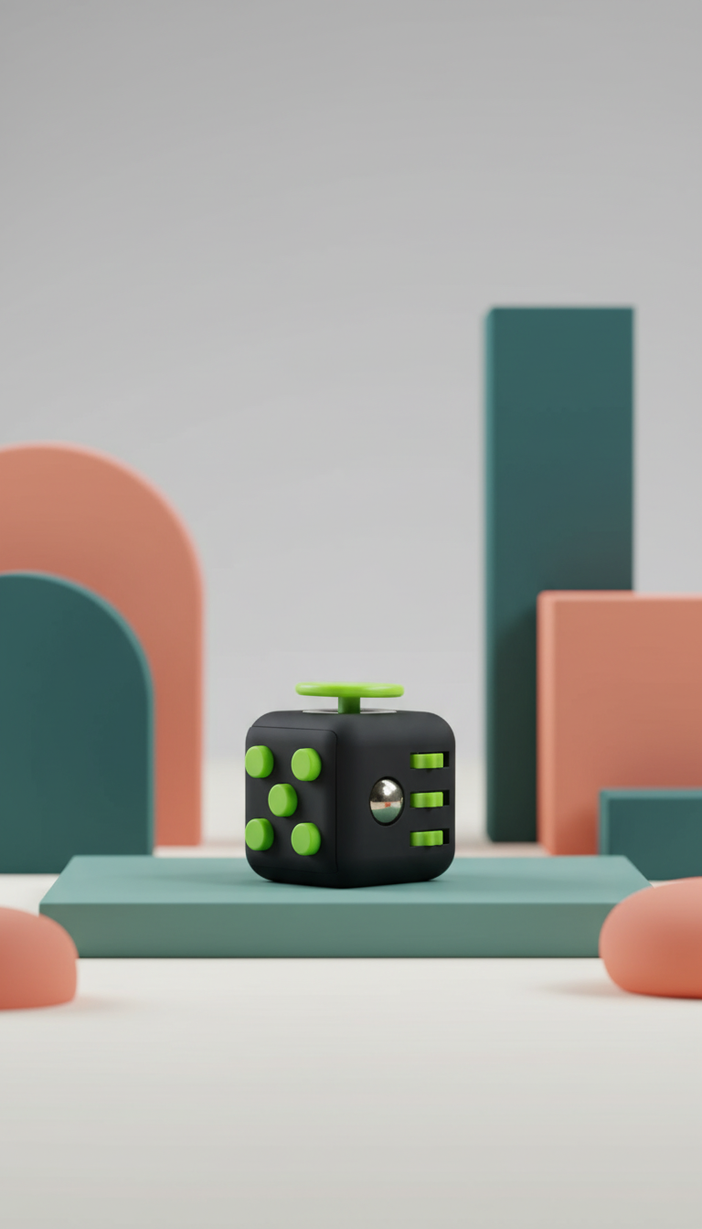Cubo Fidget Infinito Magnético - Alívio Estresse e Ansiedade
