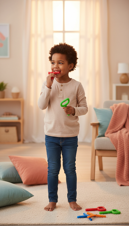 Mordedor Sensorial Oral Silicone - Estímulo Motor Infantil