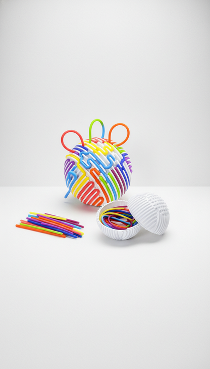 Bola Sensorial Montessori - Estímulo Motor e Concentração