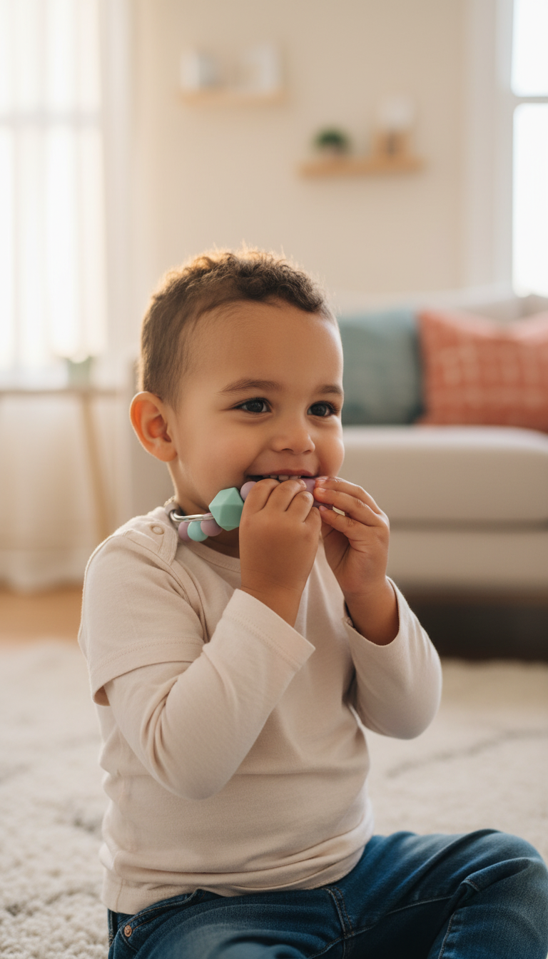 Colar Sensorial Mastigável Silicone - Suporte Oral Motor