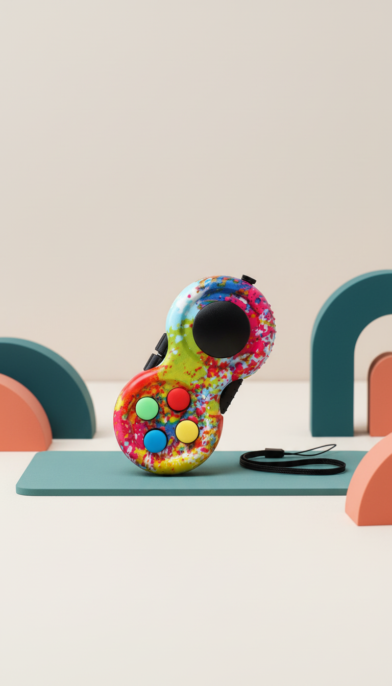 Fidget Pad Controlador Antiestresse - Alívio Ansiedade Adultos