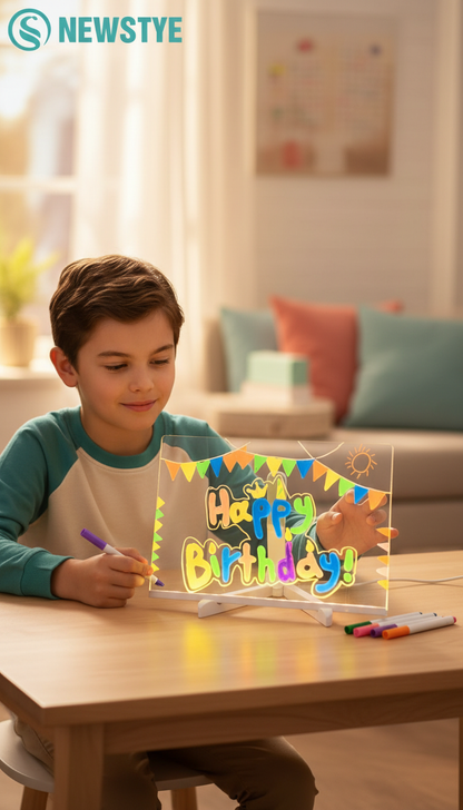 Quadro de Mensagens LED Luminoso - Organização Visual e Comunicação