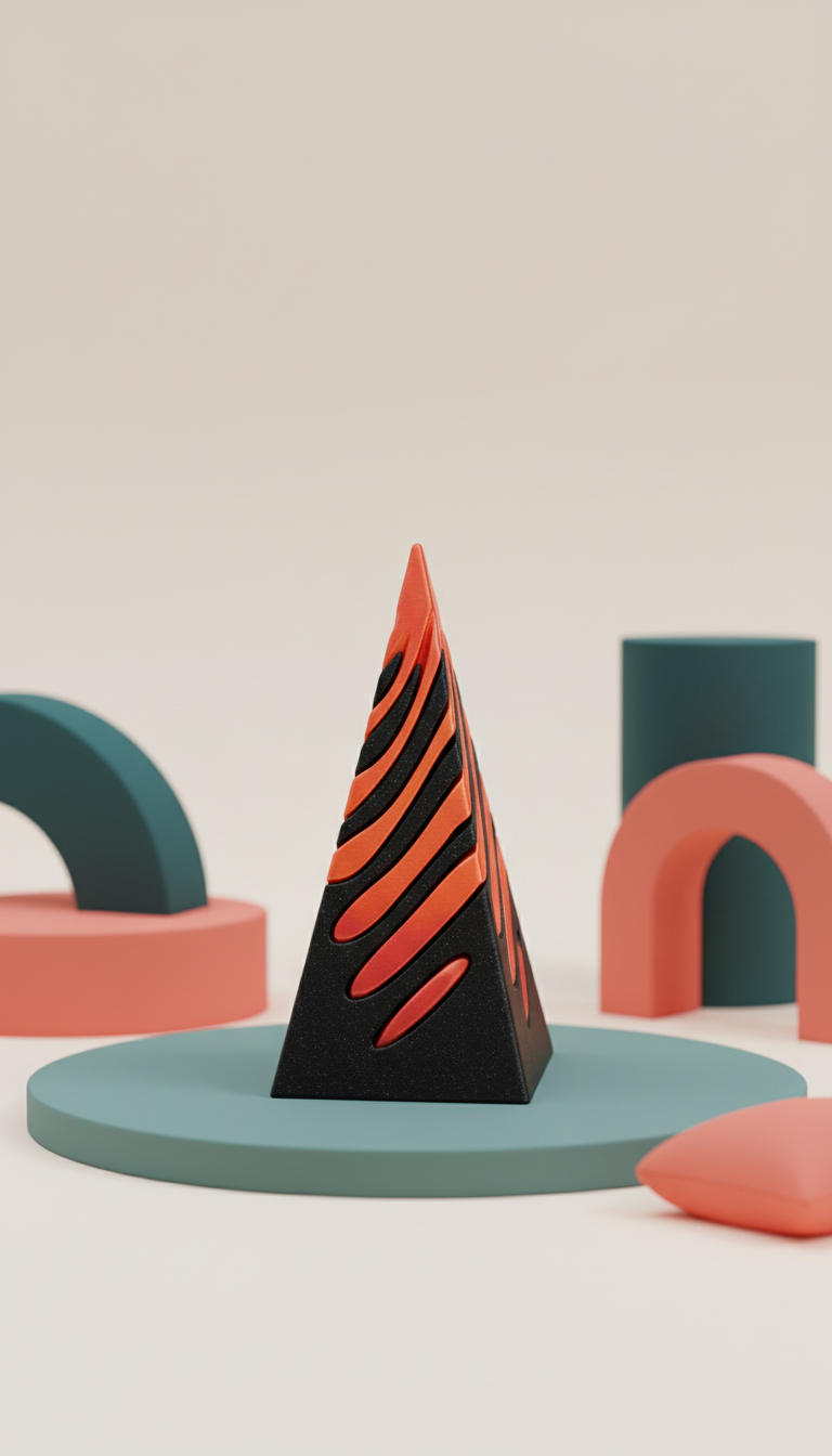 Pirâmide Impossível Fidget Sensorial Alívio Estresse