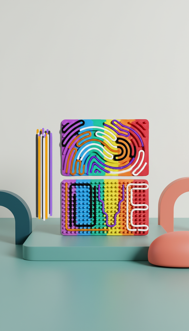 Painel Sensorial de Silicone - Autorregulação e Foco Infantil