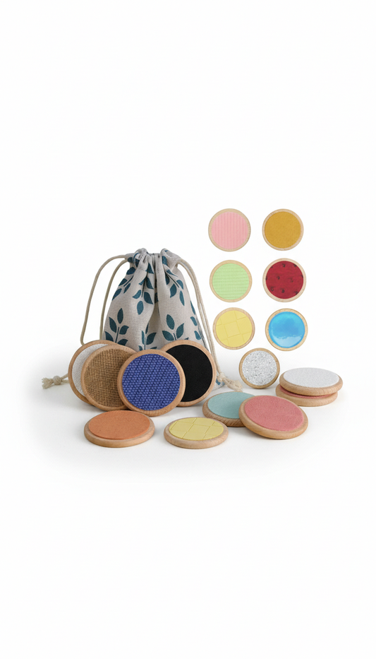 Jogo Sensorial Tátil Montessori - Cognição e Memória Infantil