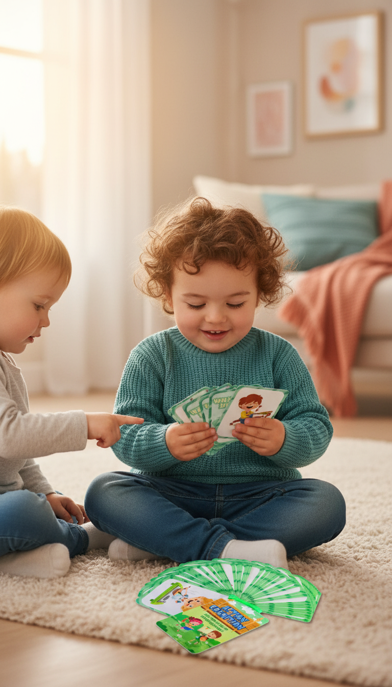 Flashcards Educativos Bilíngues 50 Peças - Aprenda Inglês