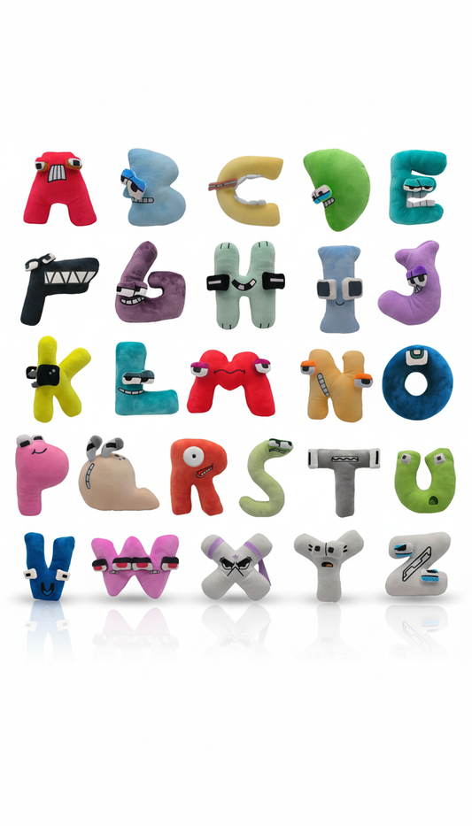 Pelúcia Alfabeto Inglês 26 Letras Educativo Aprenda Inglês