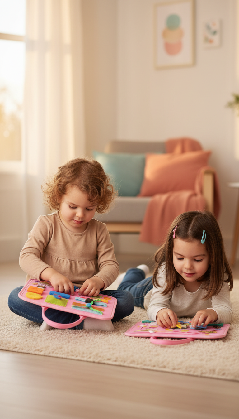 Busy Board Montessori Bilíngue - 18 Atividades e Aprenda Inglês