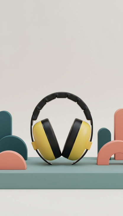 Abafador Ruído Bebê Faixa - Conforto Sensorial Descanso 23dB