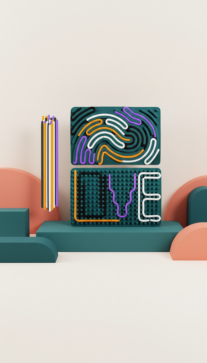 Painel Sensorial de Silicone - Autorregulação e Foco Infantil