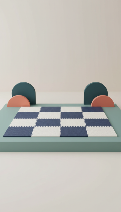 Tapete Puzzle EVA Bebê 30x30cm - Educativo Macio Antiderrapante