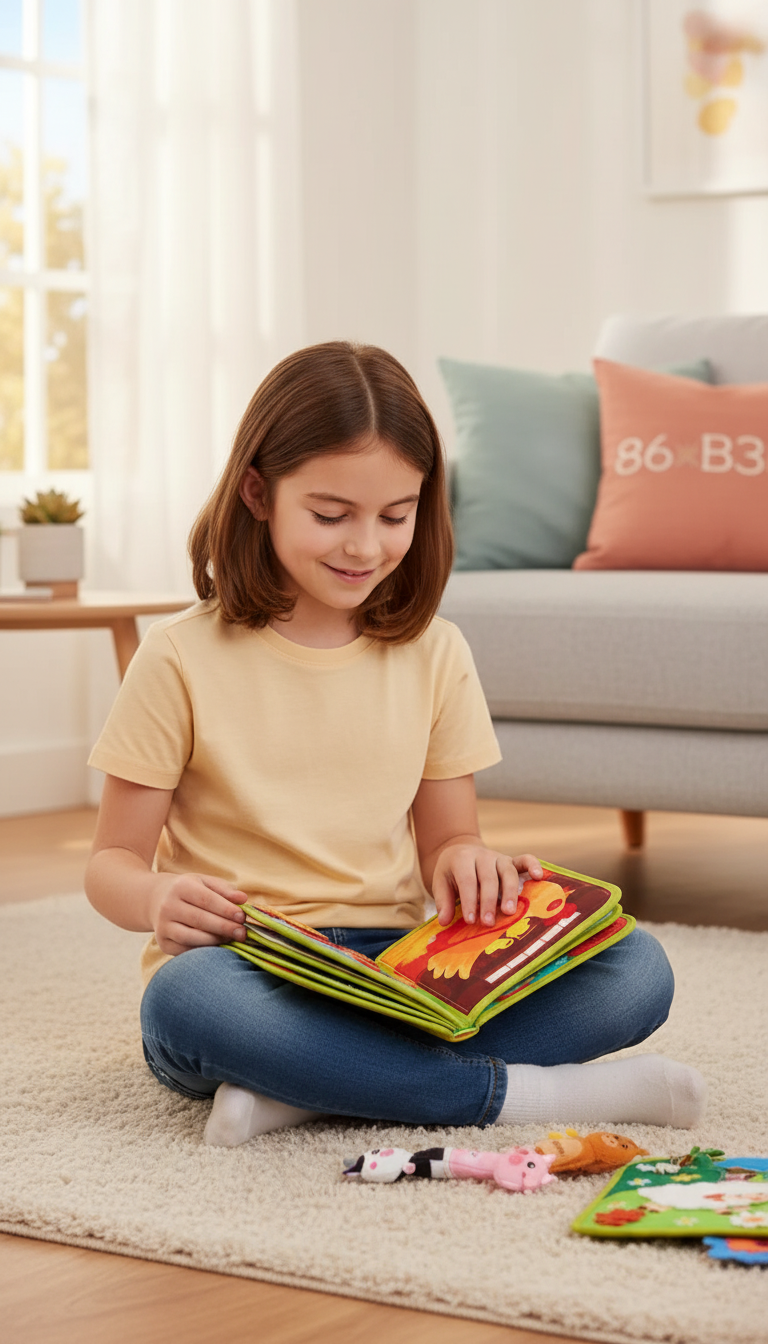 Busy Book Fazenda Bilíngue Montessori - Aprenda Inglês Brincando