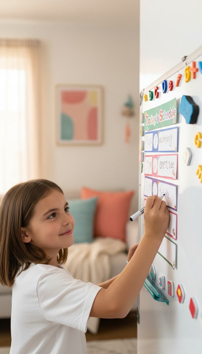 Cartões Rotina Visual Apagáveis - Programação Diária Infantil