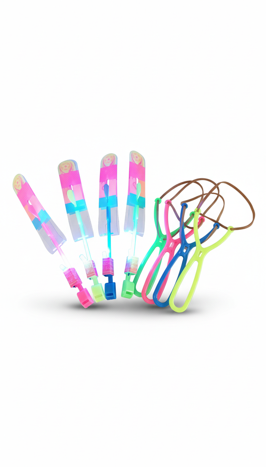 Foguete LED Estilingue - Coordenação Motora e Diversão Sensorial