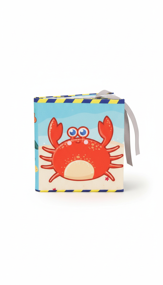 Livro Sensorial Preto e Branco para Bebê 0-12 Meses Montessori