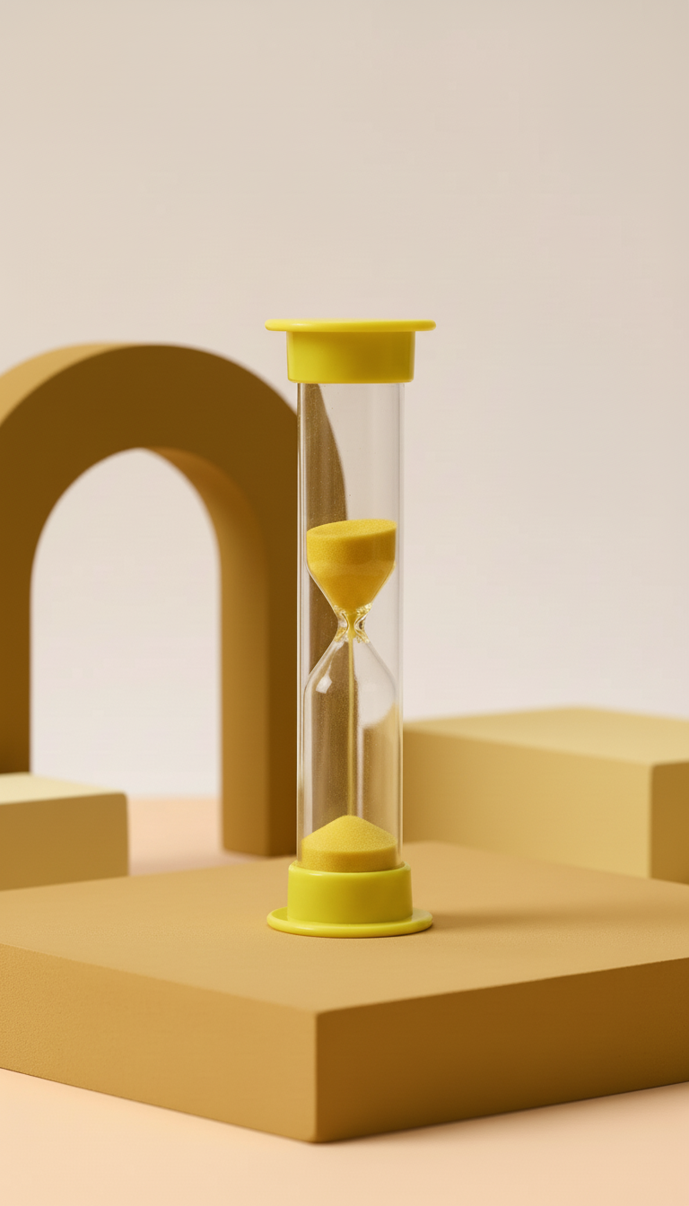 Conjunto Ampulhetas Coloridas 6 Tempos - Gestão Tempo Infantil