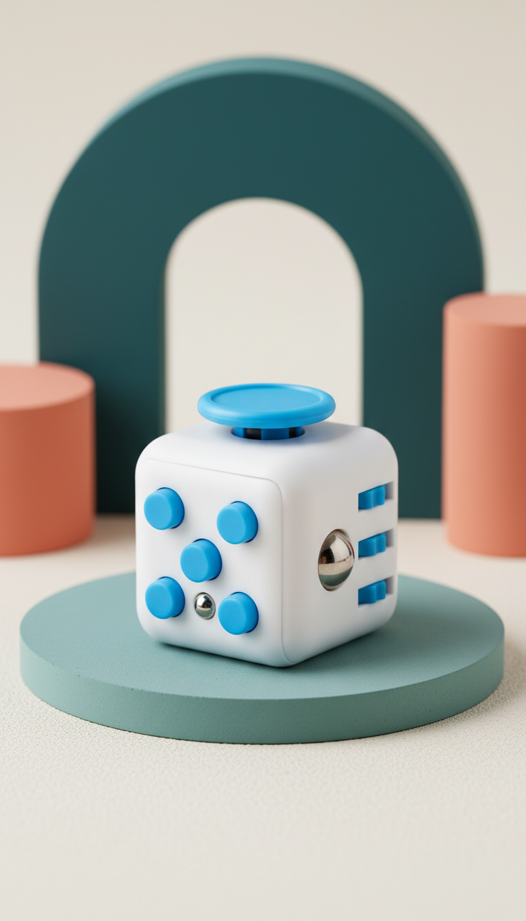 Cubo Fidget Infinito Magnético - Alívio Estresse e Ansiedade