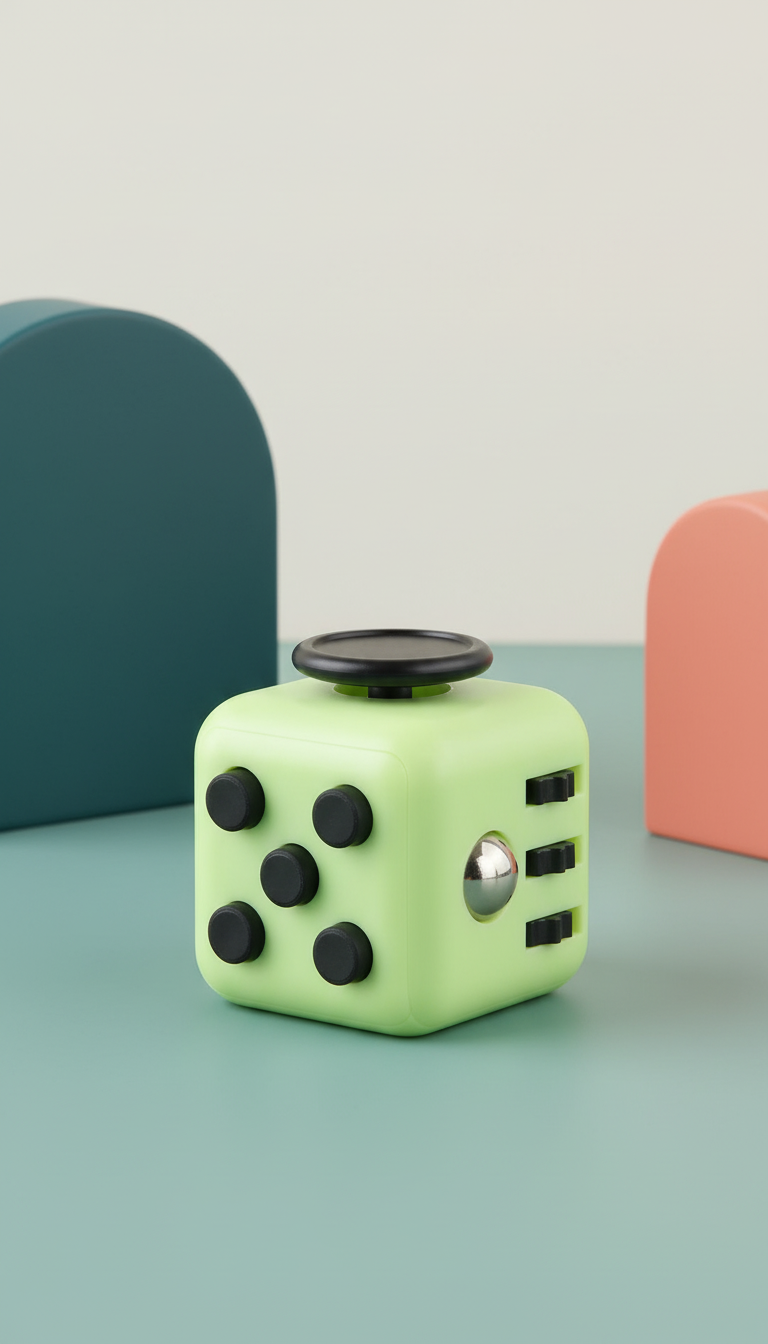 Cubo Fidget Infinito Magnético - Alívio Estresse e Ansiedade