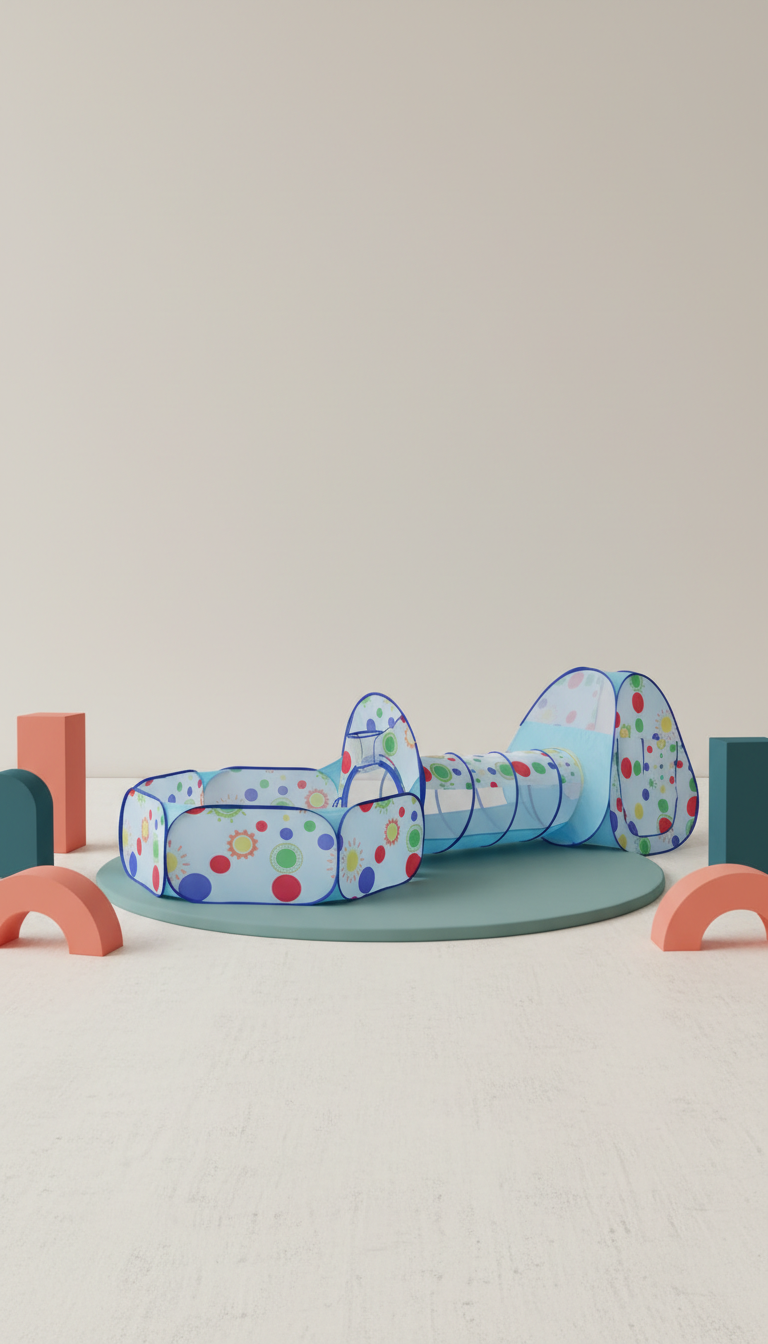 Conjunto Tenda Piscina Bolinhas Túnel - Desenvolvimento Motor 3em1