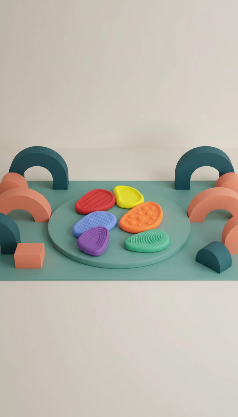 Pedras Sensoriais Fidget - Kit 6 Unidades Texturizadas