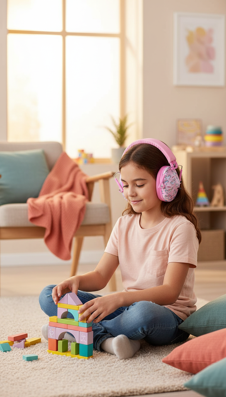 Abafador Ruído Infantil Unicórnio - Conforto Sensorial 25dB