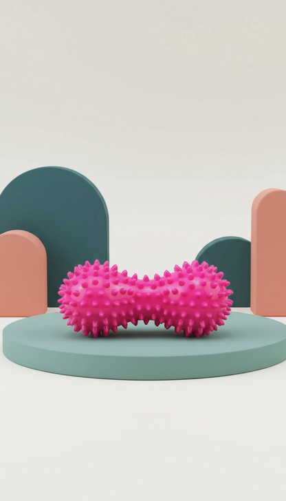 Bola de Massagem Amendoim Sensorial PVC - Alívio Muscular e Relaxamento