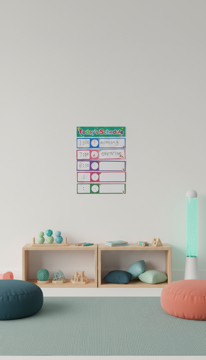 Cartões Rotina Visual Apagáveis - Programação Diária Infantil