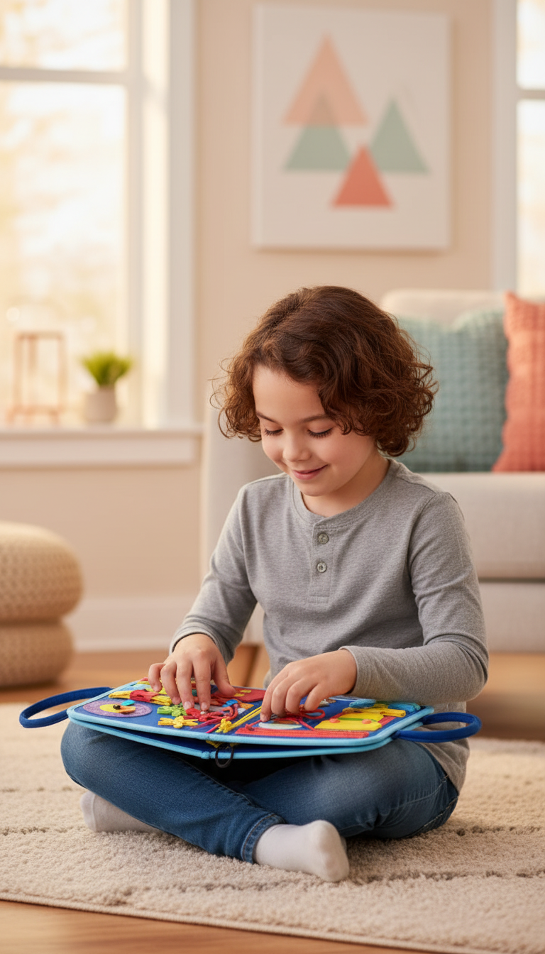 Busy Book Montessori Educativo Bilíngue para Desenvolvimento Infantil