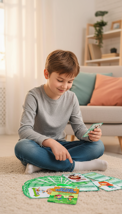 Flashcards Educativos Bilíngues 50 Peças - Aprenda Inglês