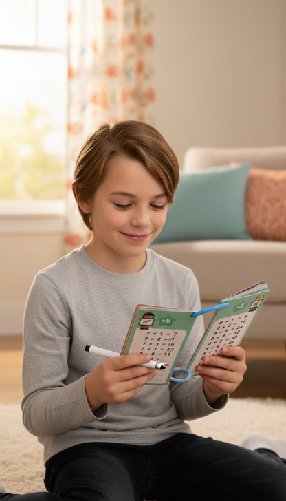 Cartões Multiplicação Montessori Autocorretivos Aprendizado