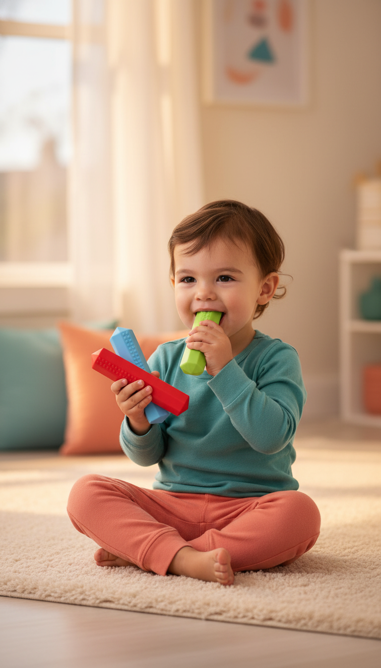 Topper Sensorial para Lápis - 3 Peças Silicone Foco