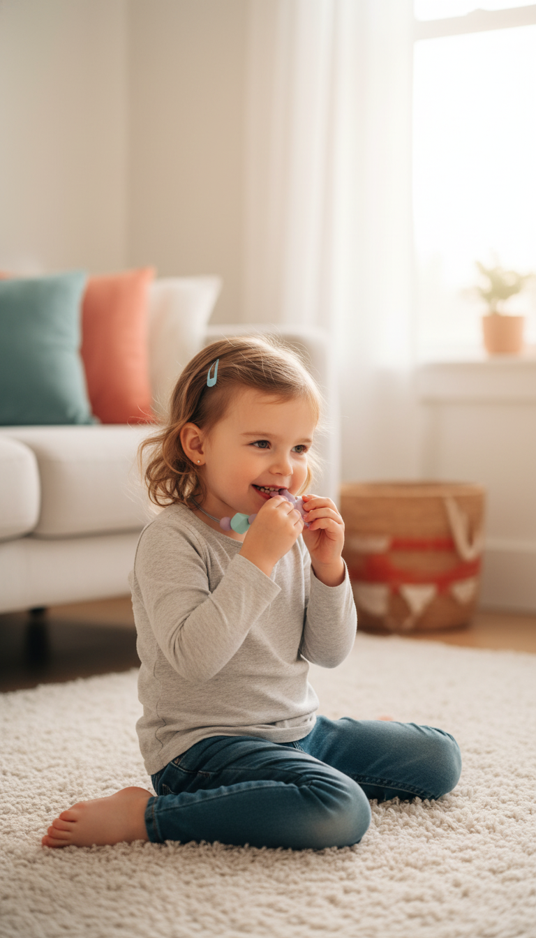 Colar Sensorial Mastigável Silicone - Suporte Oral Motor