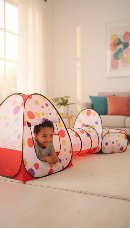 Conjunto Tenda Piscina Bolinhas Túnel - Desenvolvimento Motor 3em1