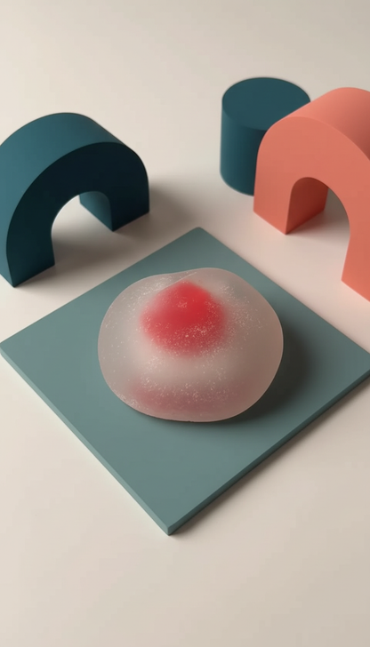 Squishy Mochi Morango Antiestresse - Alívio Estresse Recuperação Lenta