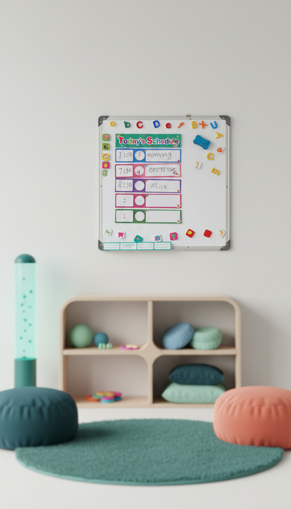 Cartões Rotina Visual Apagáveis - Programação Diária Infantil