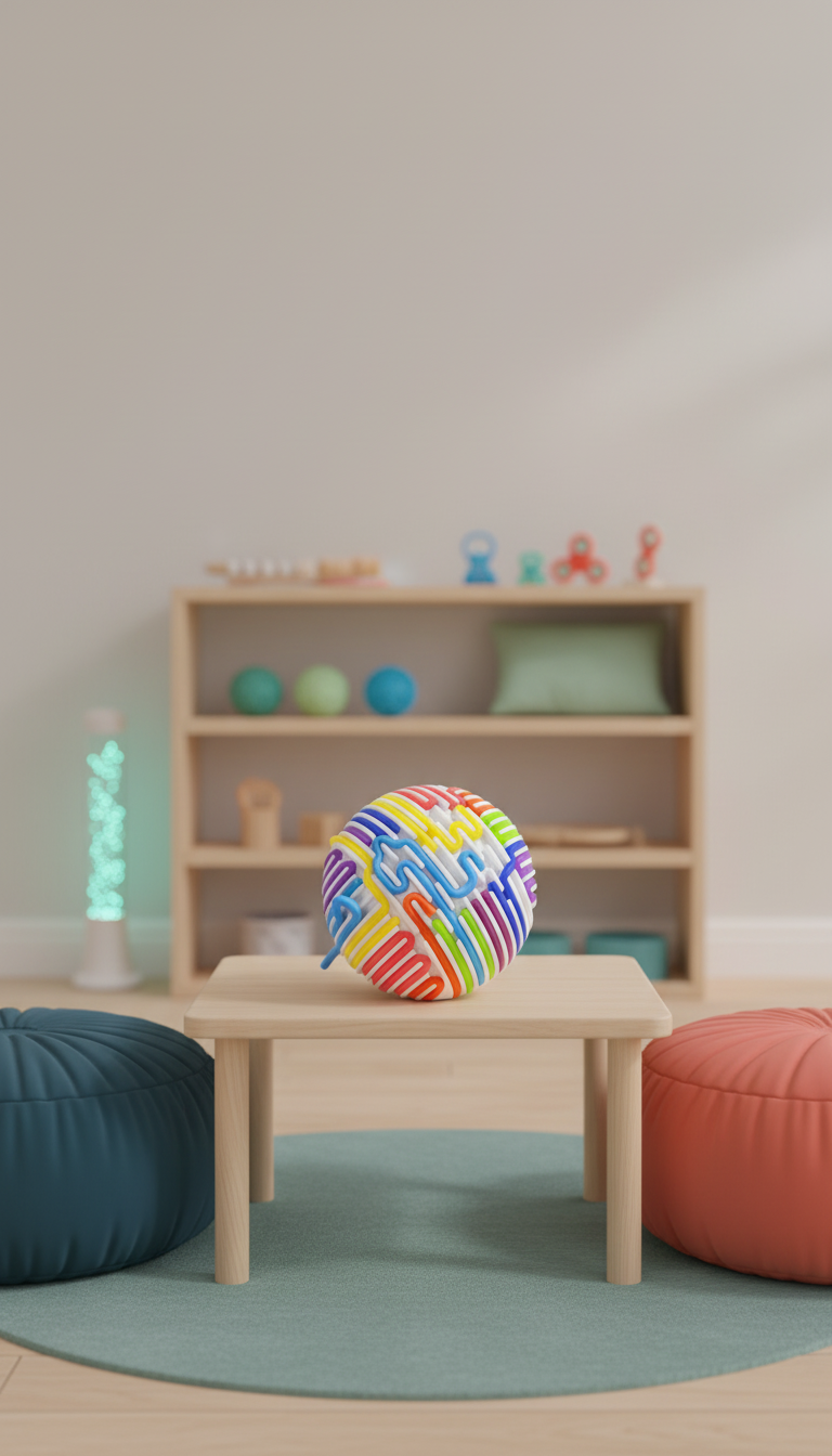 Bola Sensorial Montessori - Estímulo Motor e Concentração