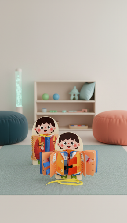 Quadro Ocupado Montessori Bilíngue - Aprenda Inglês Brincando