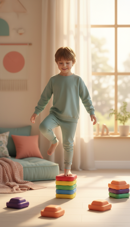 Blocos Equilíbrio Espuma - Desenvolvimento Motor Grosso