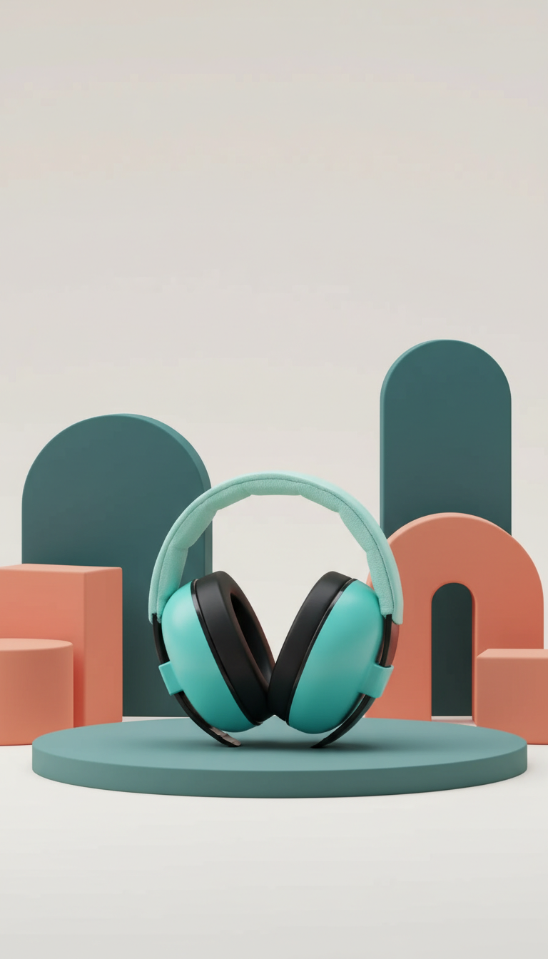 Abafador Ruído Bebê Faixa - Conforto Sensorial Descanso 23dB