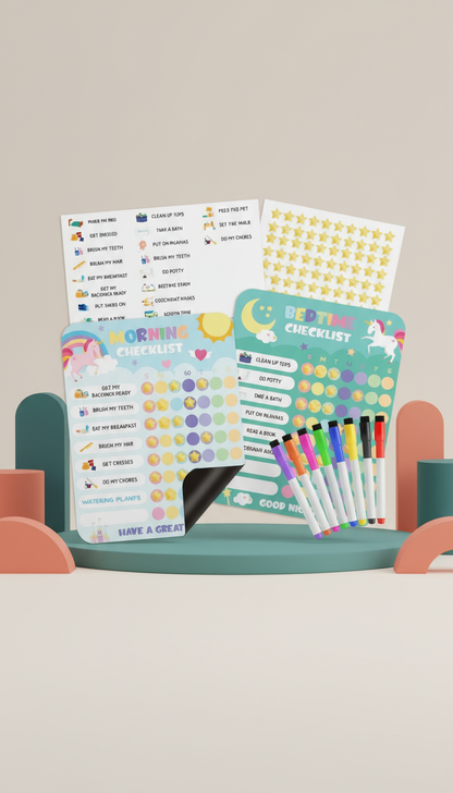 Quadro Rotina Visual Magnético Infantil - Organização Diária