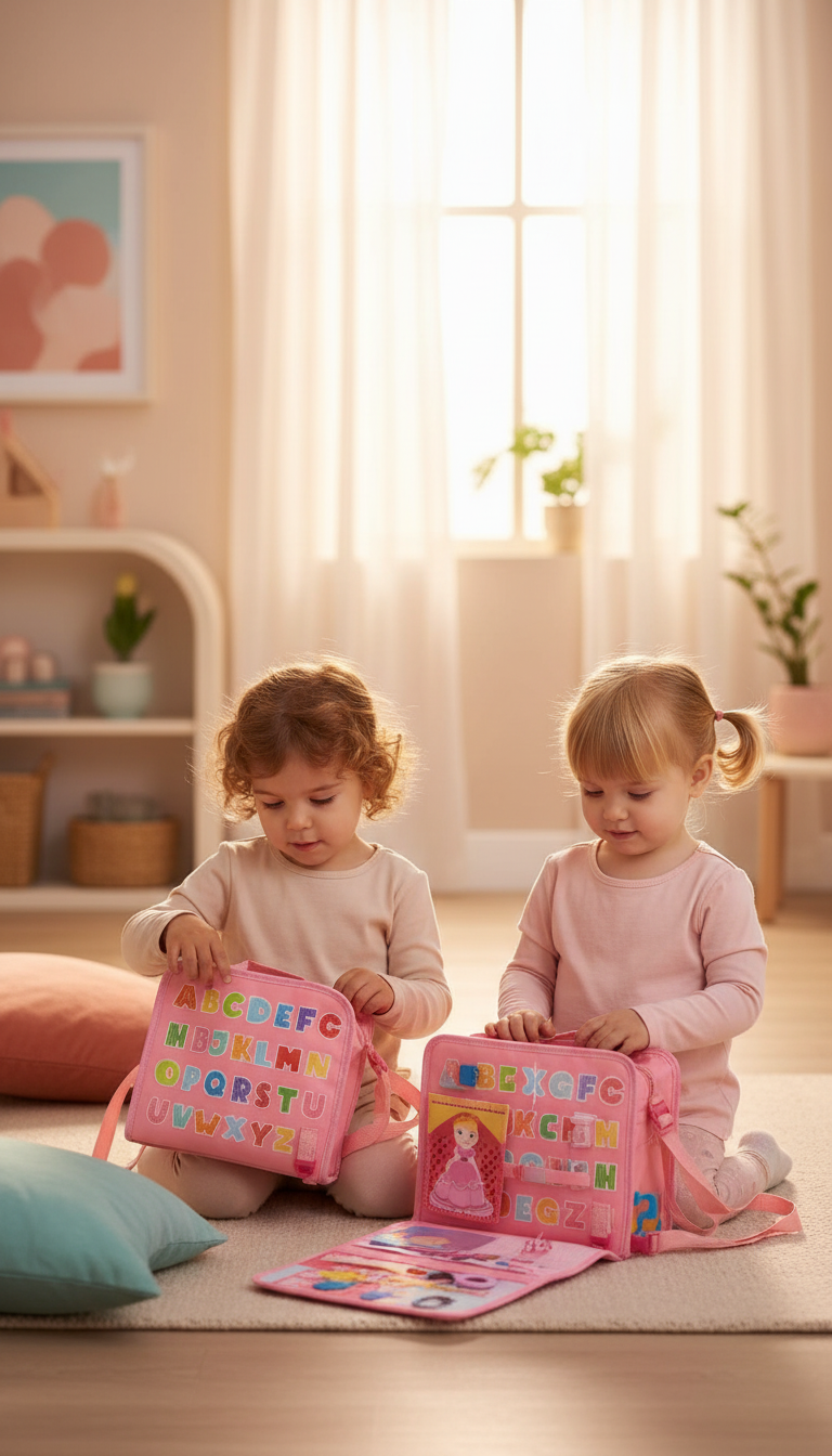 Busy Board Montessori Bilíngue - 18 Atividades e Aprenda Inglês