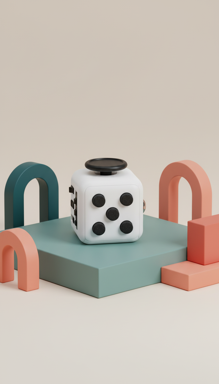 Cubo Fidget Infinito Magnético - Alívio Estresse e Ansiedade