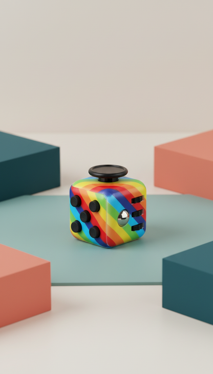 Cubo Fidget Infinito Magnético - Alívio Estresse e Ansiedade