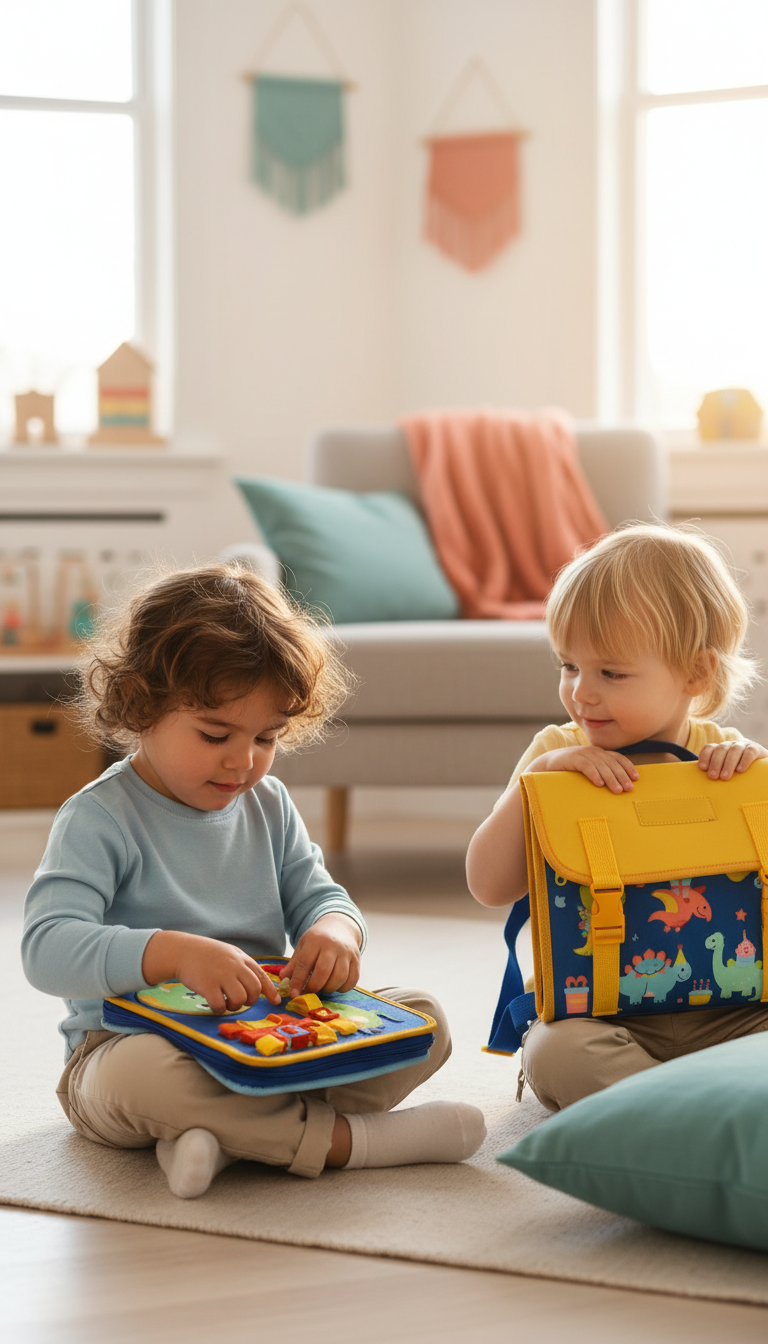 Busy Board Montessori Bilíngue - 18 Atividades e Aprenda Inglês